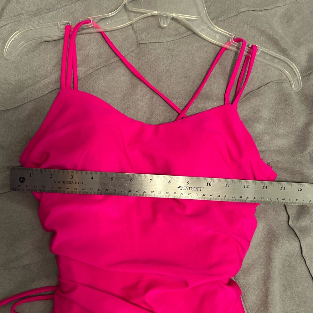 NOX Anabel DRESS Fusia hot pink, altered size 2 - Picture 8 of 15